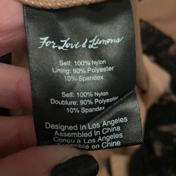 NWT For Love and Lemons Black Emorie Mini Dress - Picture 11 of 12